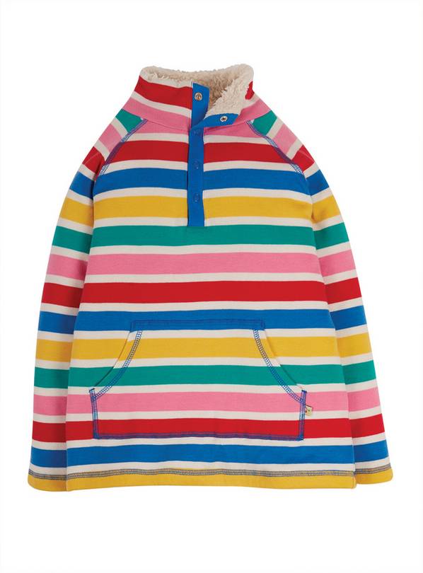 FRUGI GOTS Rainbow Stripe Snuggle Fleece - 5-6 years
